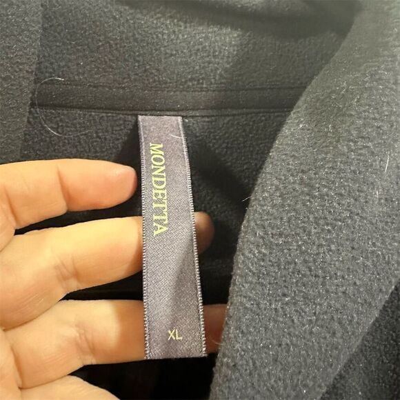 Mondetta XL Black Full Zip fleece Jacket Casual Mid-Length - Picture 2 of 3